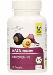 Maca premium, 500mg, eco-bio, 80cps - Raab