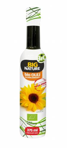 Ulei de floarea soarelui, presat la rece, eco-bio, 375ml - Big Nature