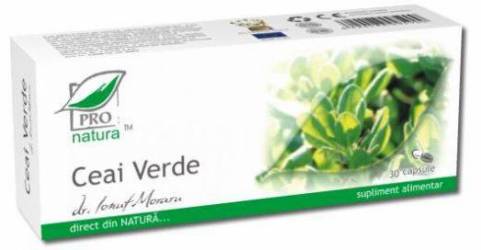 Ceai Verde 30cps - Pro Natura