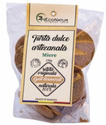 TURTA DULCE ARTIZANALA CU MIERE FARA ZAHAR ADAUGAT 150G - ECONATUR