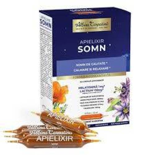 Apielixir Somn, 10 fiole x 10 ml, Apicola Pastoral Georgescu