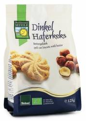 Biscuiti din faina de grau spelta - eco-bio cu ovaz si unt - eco-bio 125g - Bohlsener Muhle