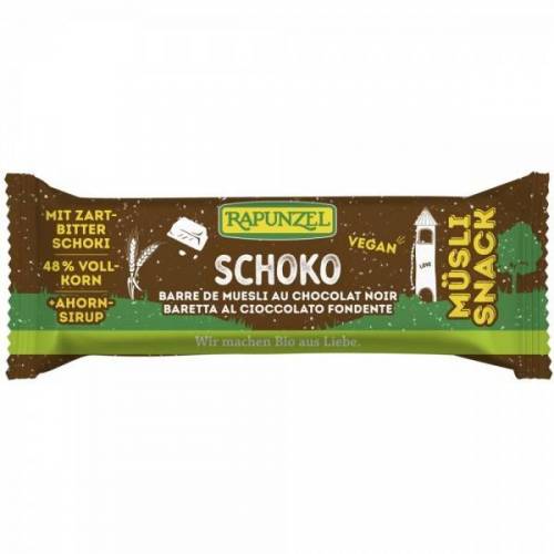Musli snack cu ciocolata, eco-bio, 50g - Rapunzel