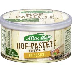 Pate vegetal clasic, eco-bio, fara gluten, 125 g, Allos