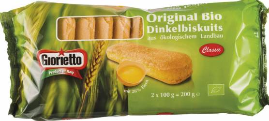 Piscoturi din spelta cu ou Eco-Bio 200g - Giorietto