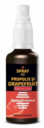 Spray PROPOLIS si GRAPEFRUIT Fara Alcool 50ml - DVR Pharm