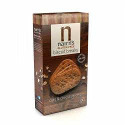 Biscuiti fara gluten din ovaz integral cu ciocolata 160g - Nairn’s