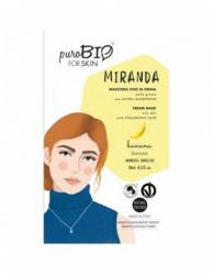 Masca crema pentru tenul gras, MIRANDA, cu banane, 10ml, PuroBio