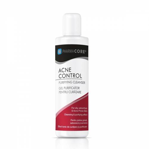 Gel purificator pentru curatare Acne Control, 150 ml, Pharmacore