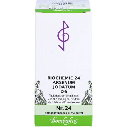 Biochemie 24 Arsenum jodatum D 6 Tabletten 200 St