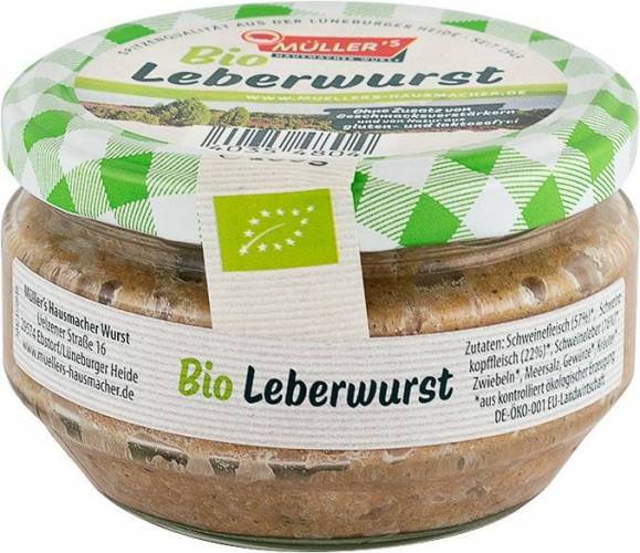 Specialitate BIO din carne de porc cu ficat, 160g, Wurst