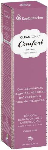 Toner si demachiant pentru fata, ochi si buze, CleanTonic Comfort, 200ml - Esential'aroms