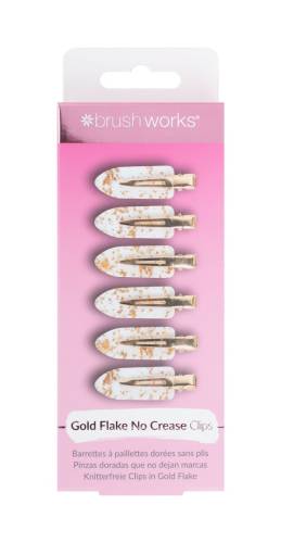Agrafe de par Gold Flake No Crease, 6 bucati, Brushworks
