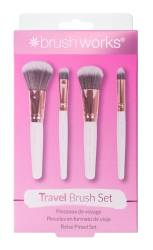 Set 4 pensule editie Travel Alb & Auriu, 1 bucata, Brushworks
