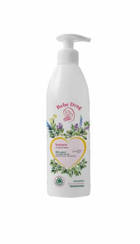 Sampon&Gel de dus " bebe drag " cu aloe si bisabolol 500ml - Viva Natura