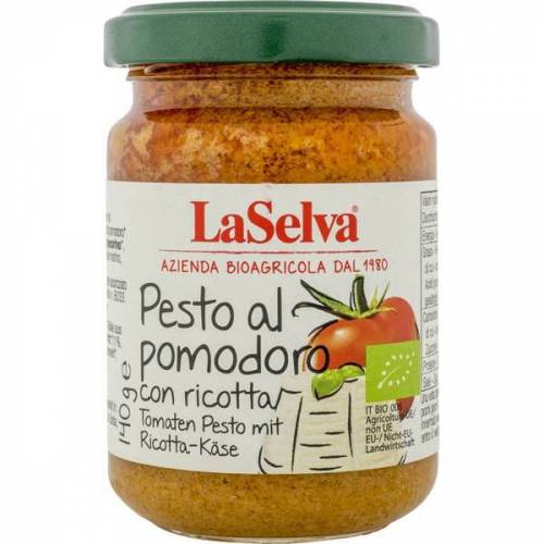 Pesto rosso cu ricotta, eco-bio, 140g - La Selva