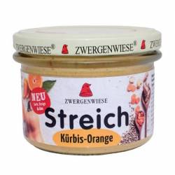 Pate vegetal de dovleac cu portocala, eco-bio, 180g - Zwergenwiese