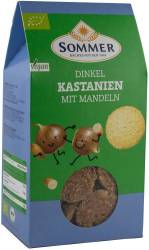 Biscuiti din grau spelta cu migdale si castane, eco-bio, 150g - Sommer