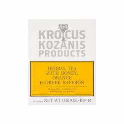 Ceai cu miere, portocal si sofran, 18g - Krokos Kozanis