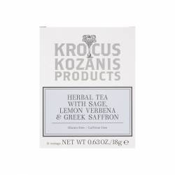 Ceai de salvie, lamaita si sofran, 18g - Krokos Kozanis