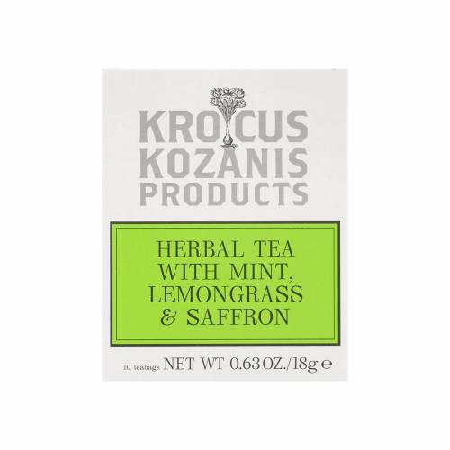 Ceai de menta, lemongrass, sisofran, 18g - Krokos Kozanis