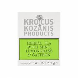 Ceai de menta, lemongrass, sisofran, 18g - Krokos Kozanis