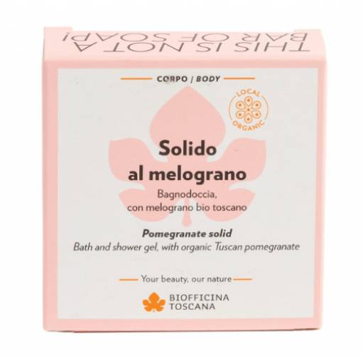 Gel de dus și sampon solid cu rodie, 80gr – Biofficina