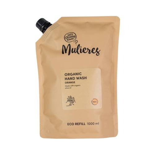 Sapun lichid cu aroma de portocale, eco-bio, Refill, 1000 ml, Mulieres