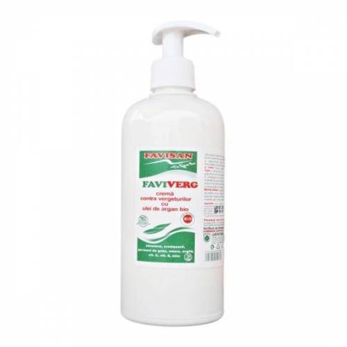 Crema contra vergeturilor cu Ulei Argan Faviverg 500ml, Favisan