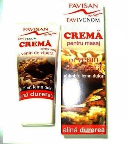 CREMA CU VENIN DE VIPERA FAVIVENOM 50ml - FAVISAN