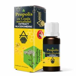 Propolis cu Coada Soricelului extract glicerohidric, 30ml - Apicol Science