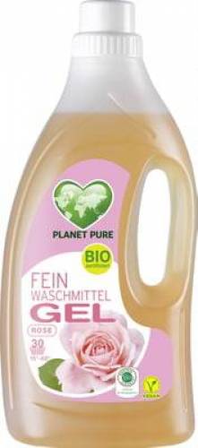 Detergent Gel pentru lana si matase - trandafir salbatic, eco-bio, 1.5L - Planet Pure