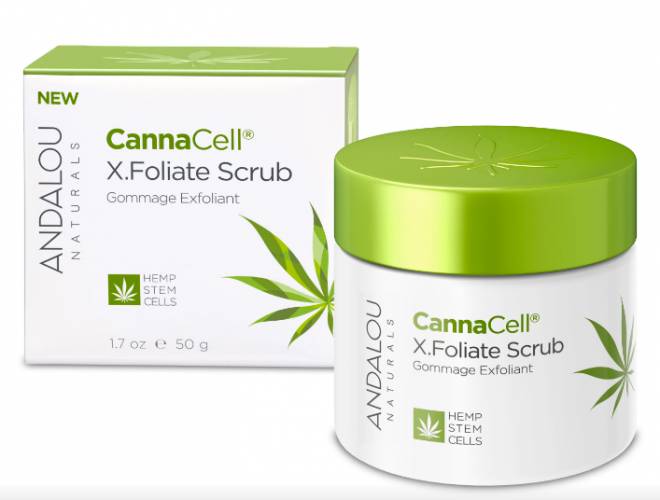 Crema exfolianta pentru toate tipurile de ten, CannaCell X.Foliate Scrub, 50g - Secom - Andalou