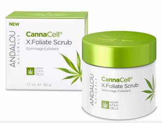 Crema exfolianta pentru toate tipurile de ten, CannaCell X.Foliate Scrub, 50g - Secom - Andalou