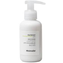 Gel-crema demachiant bland cu 6% extract de ovaz, 120ml, Minimalist