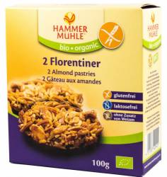 Fursecuri cu migdale Florentiner 2 buc, eco-bio 100g, HAMMER MÜHLE