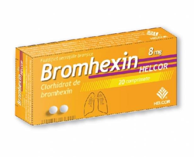Bromhexin 8mg - 20 comprimate Helcor