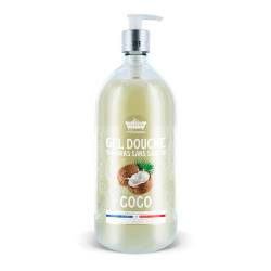 Gel de dus cu Cocos Surgras fara sapun, 1l, Les Petites Bains de Provence