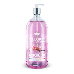 Gel de dus cu Magnolie Surgras fara sapun, 1l, Les Petites Bains de Provence