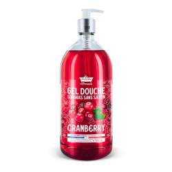 Gel de dus cu Merisoare Surgras fara sapun, 1l, Les Petites Bains de Provence