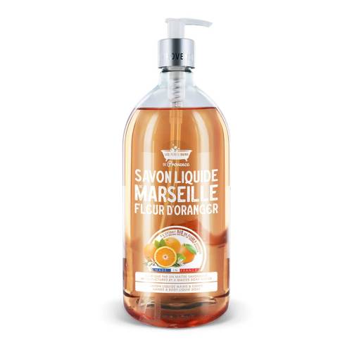 Sapun lichid de Marsilia cu Floare de portocal, 1l, Les Petites Bains de Provence