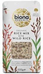 Orez mixt cu orez salbatic, eco-bio, 500g - Biona
