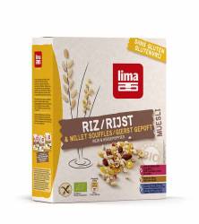 Muesli cu orez si mei expandat fara gluten eco-bio 250g - Lima