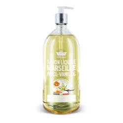 Sapun lichid de Marsilia cu Miere si Vanilie, 1l, Les Petites Bains de Provence