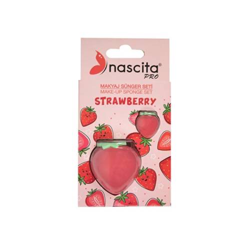 Buretel de machiaj Capsunica, 2 bucati, Nascita