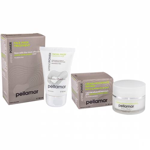 Set cadou Crema hidratanta antirid 50ml si Masca de fata tratament intensiv 50ml - Pellamar