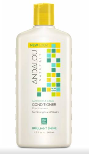 Balsam pentru par, Sunflower and Citrus Brilliant Shine Conditioner, 340ml - Secom - Andalou