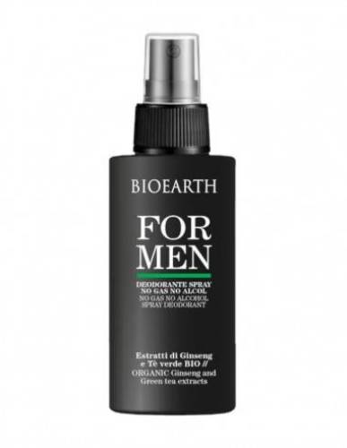 Deodorant spray fara alcool pentru barbati, 100 ml, For Men Bioearth