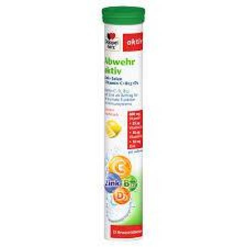 Imunitate cu Vitaminele C + D + B12 + Zinc si Seleniu Aktiv, 15 comprimate efervescente, Doppelherz