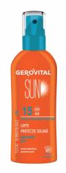 Lapte protectie solara SPF 15 150ml - Gerovital Sun